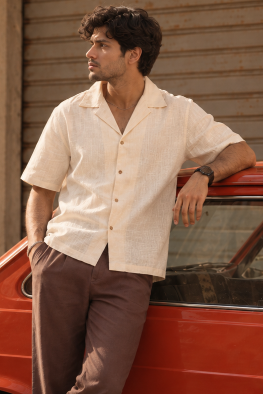 Cotton Front & Back Embroidery Shirt