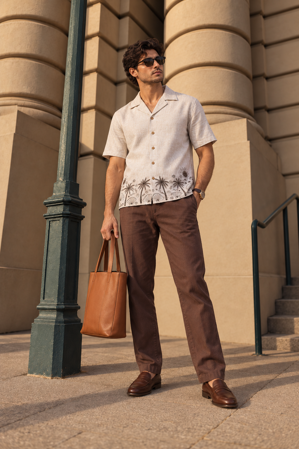 Beach Embroidery Shirt