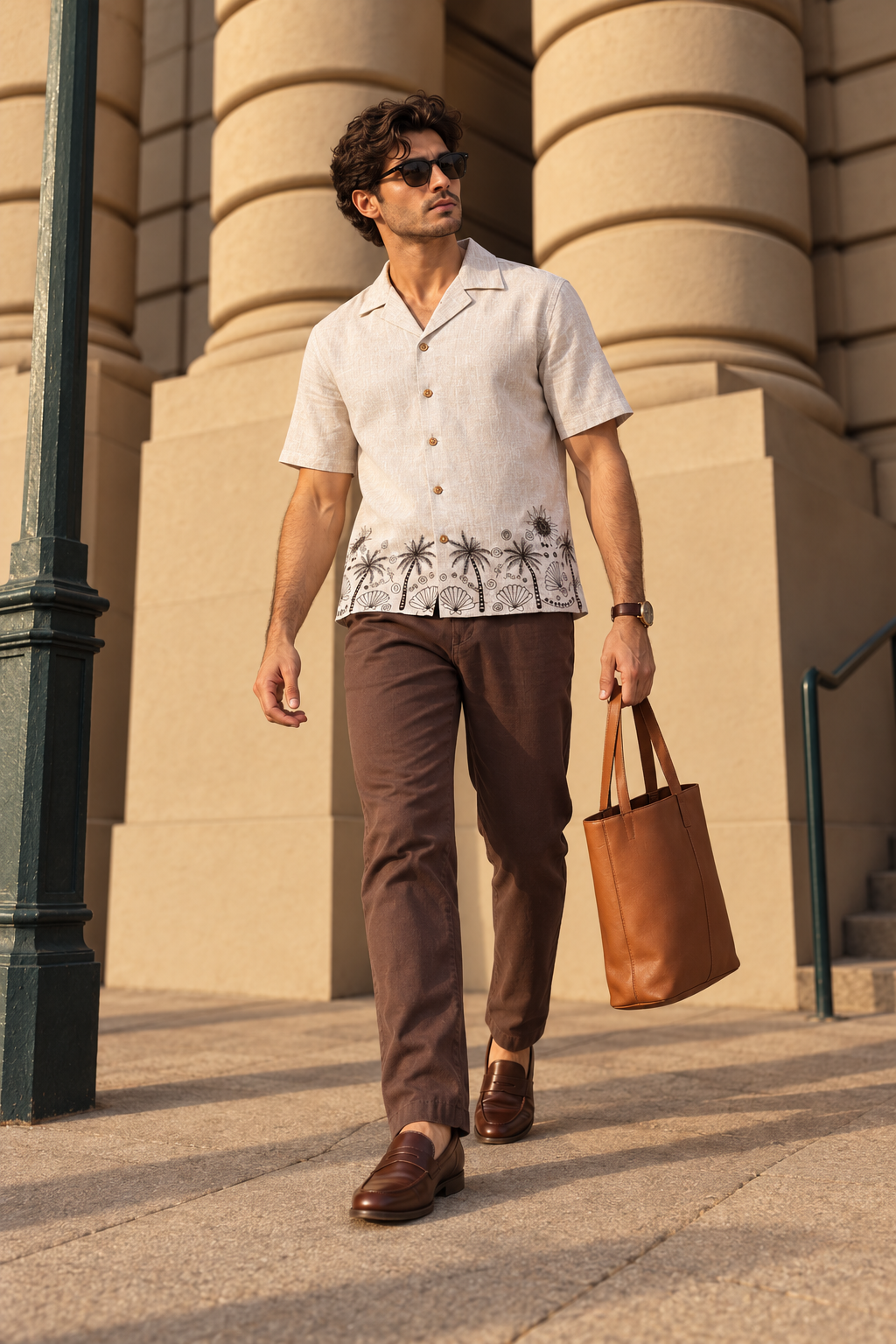 Beach Embroidery Shirt