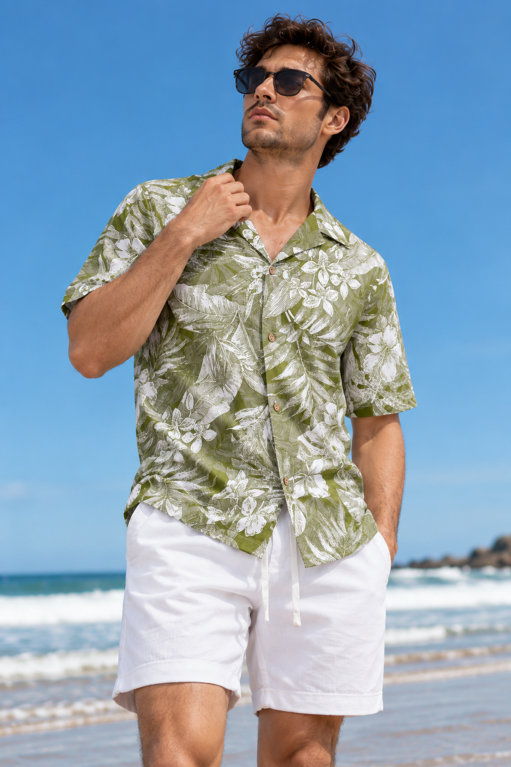 Botanical Print Shirt - Men