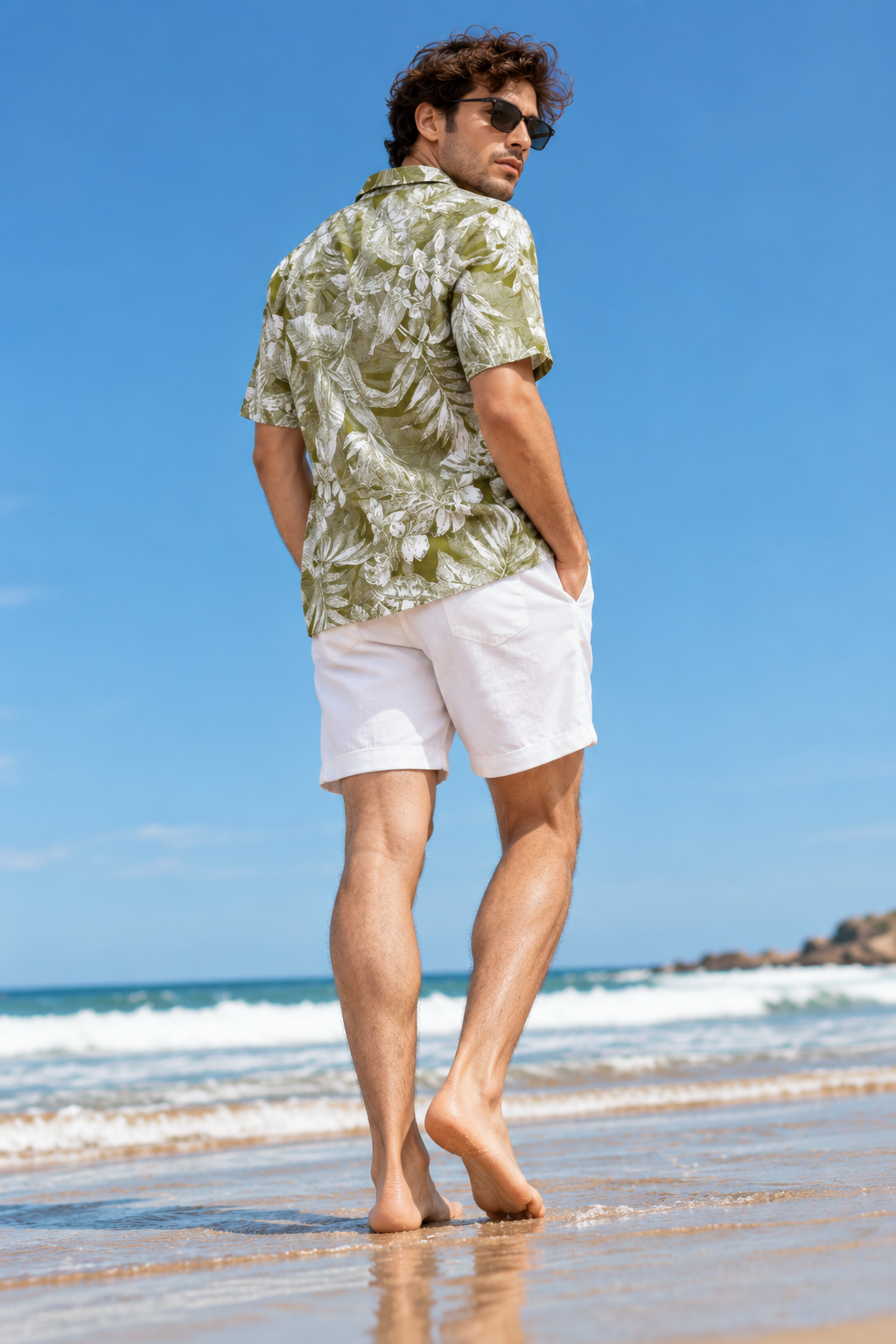 Botanical Print Shirt - Men