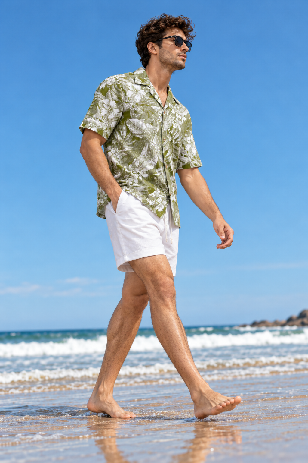 Botanical Print Shirt - Men